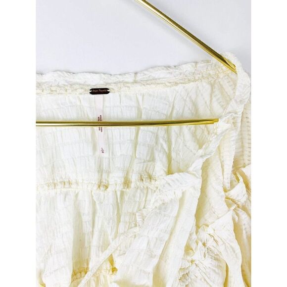 Free People NWT Ivory Hailey Blouse Size Large L - Picture 4 of 7